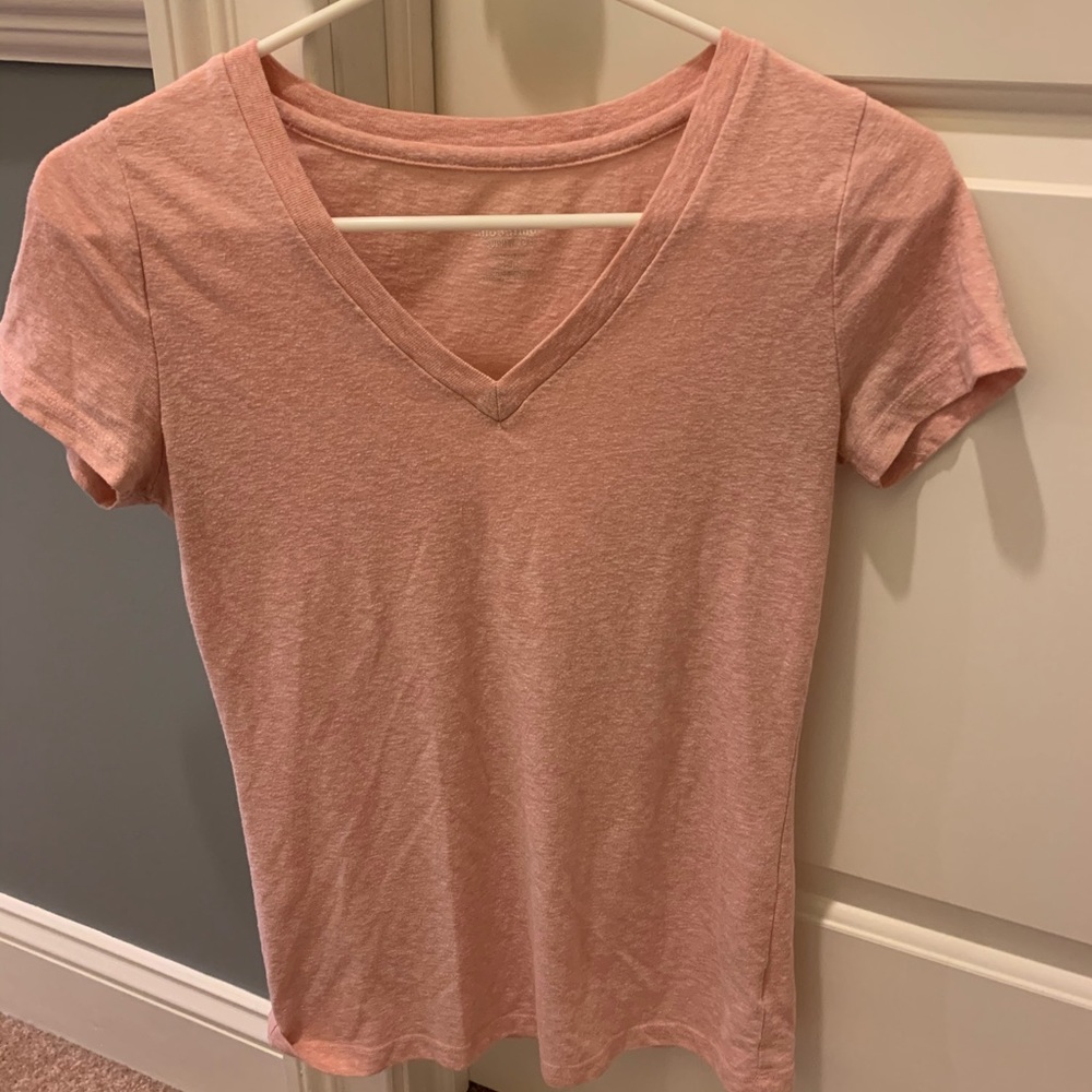 Pink V-Neck T-Shirt